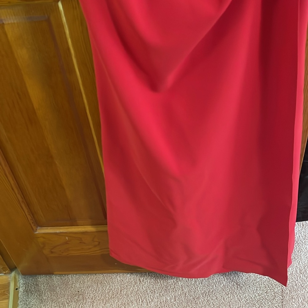 CHIARA BONI Red Off-Shoulder Dress new - Picture 12 of 13